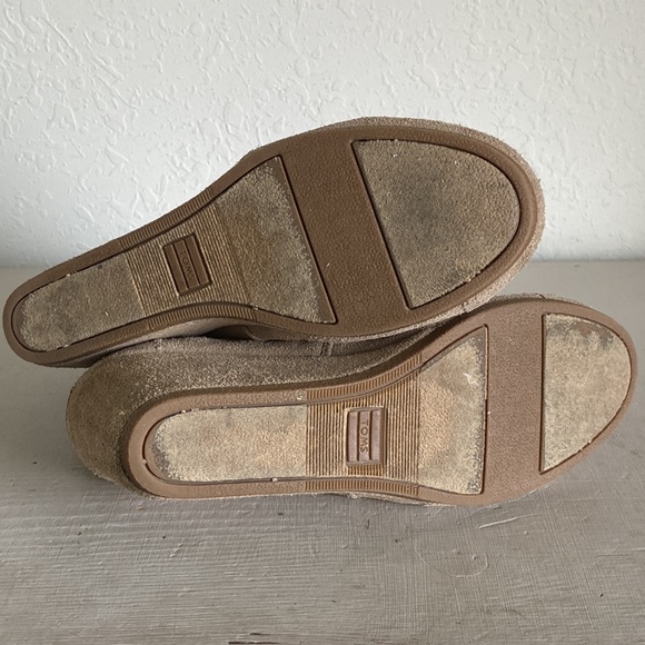 TOMS - Suede Wedge Heel Booties - Picture 8 of 10